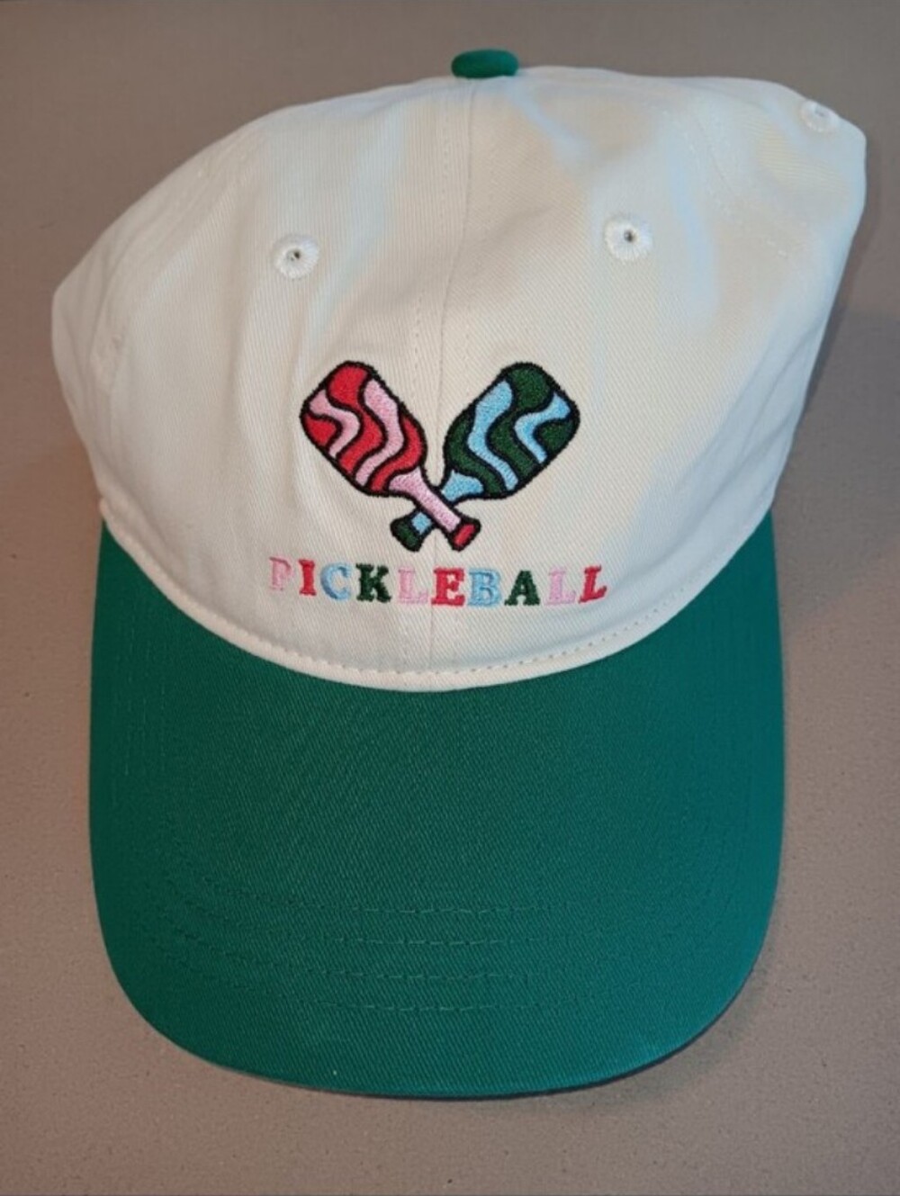 New Pickleball Cap with Embroidered Design